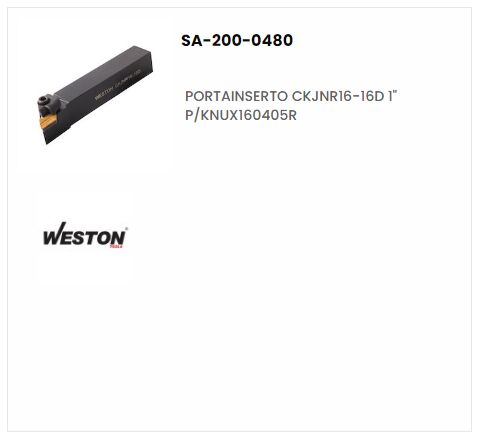Portainsertos CKJNR16-16D
