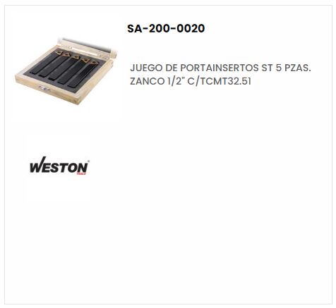 Portainsertos AR8,AL8,C8,D8,BR8 DE 1/2
