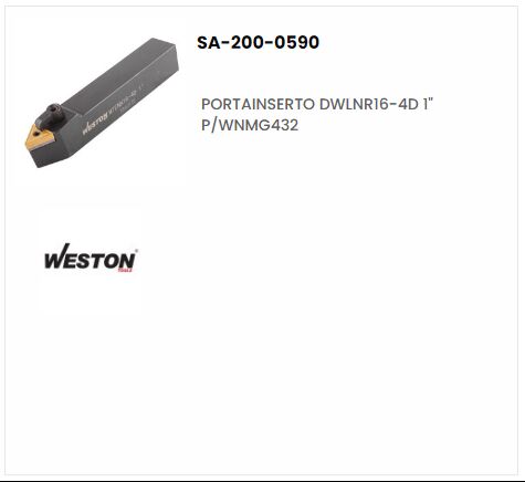 Portainsertos DWLNR16-4D